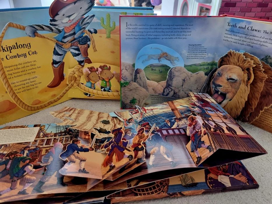 Carti copii superbe pop-up, holograme, sunete