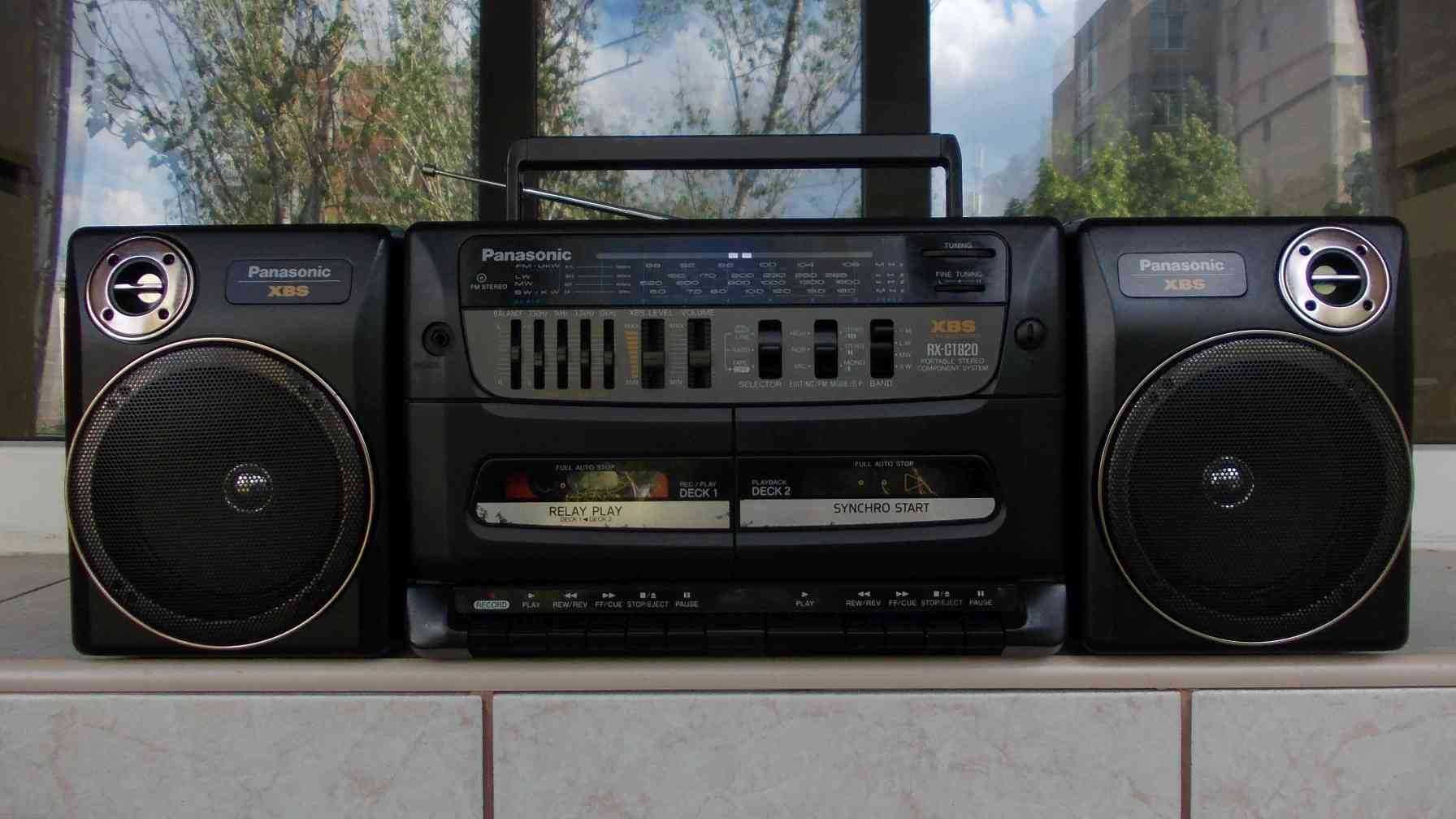 Radio PANASONIC Rx-Ct820 dublu casetofon,boxe detasabile,boombox