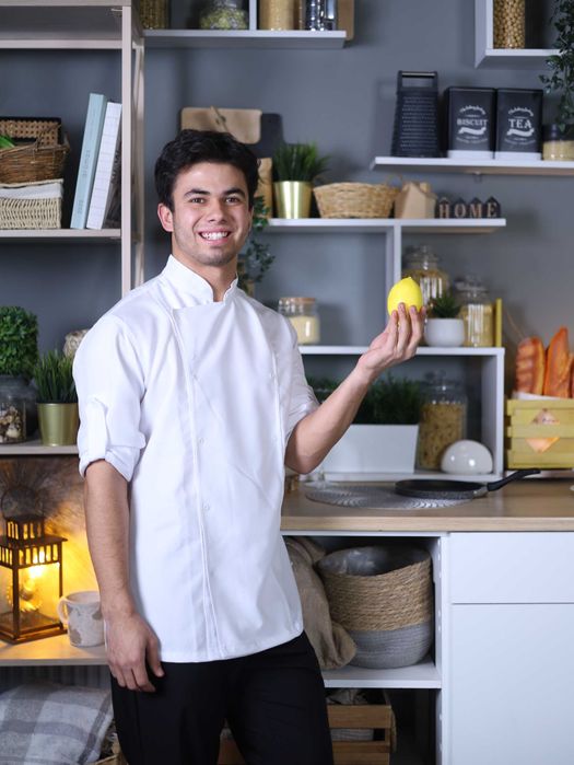 Китель поварской "Milan Lux" прилегающего силуэта