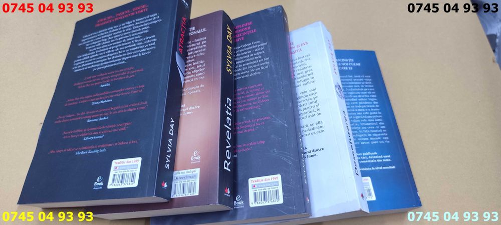 carte carti SYLVIA DAY 5 volume seria crossfire pret pe toate