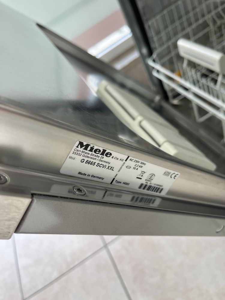 Miele G5665 SCVi XXL съдомиялна за пълно вграждане/24 нес гаранция