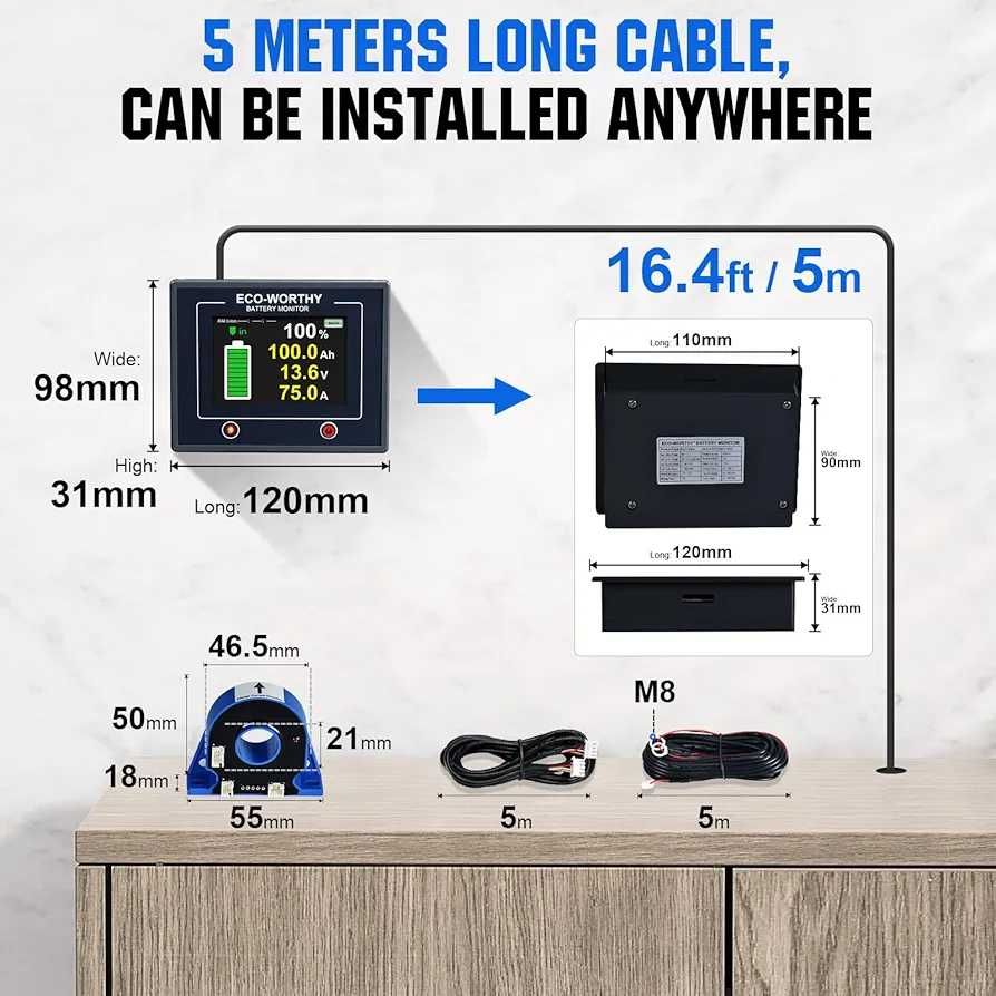 Battery monitor 10-100v