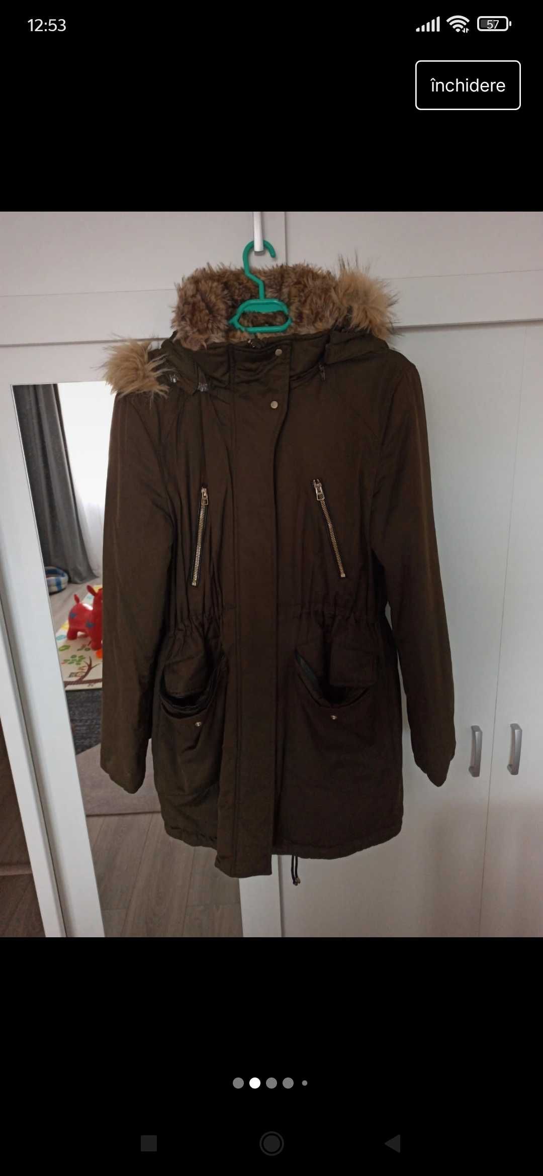 Parka cu blana Zara L