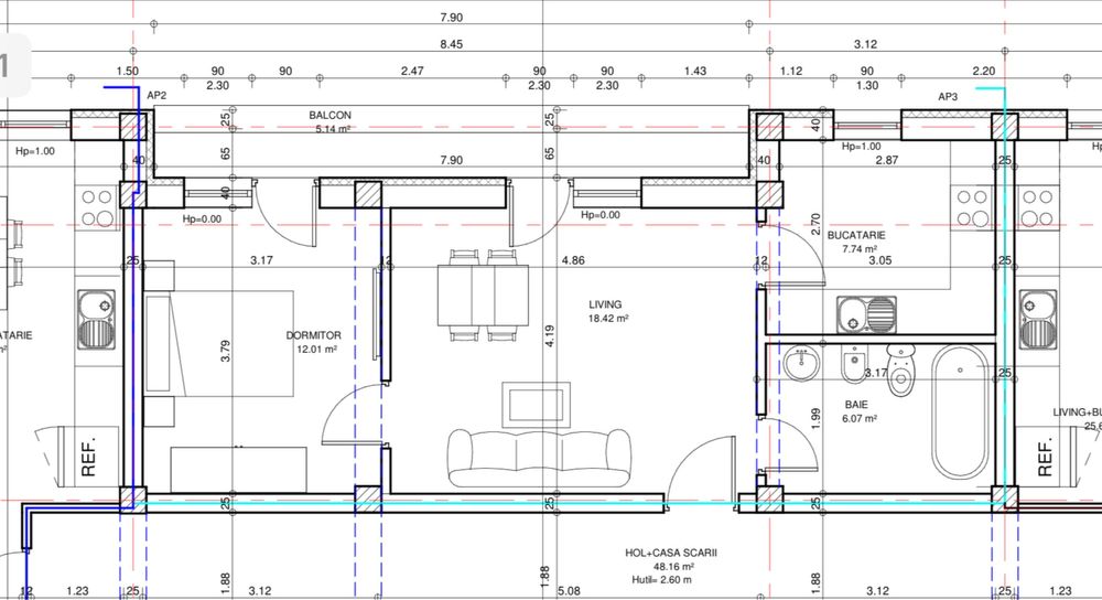 Apartament 2 camere Libertatii