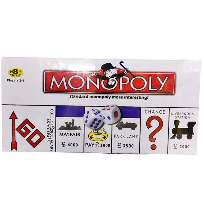 Монополи - настолна игра - класическа, стратегическа игра за деца 8+,