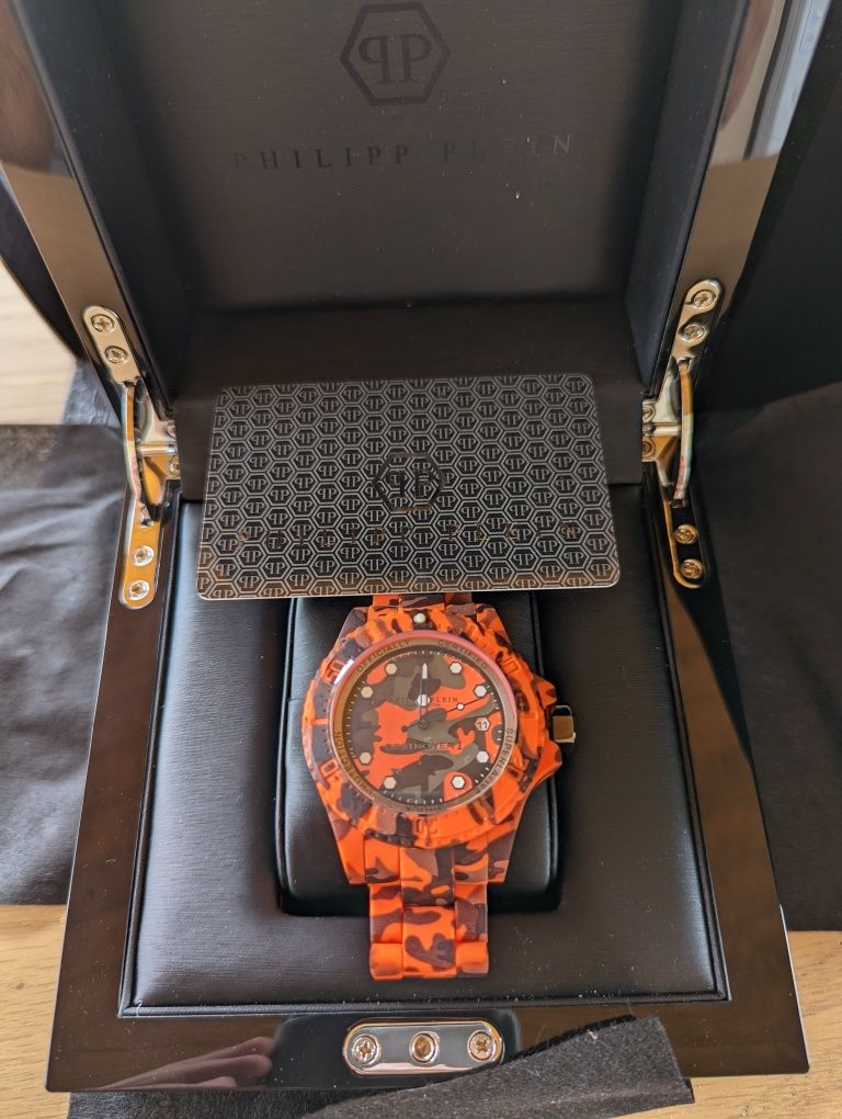 Ceas NOU Philipp Plein Destroyer 1 Orange, Unisex