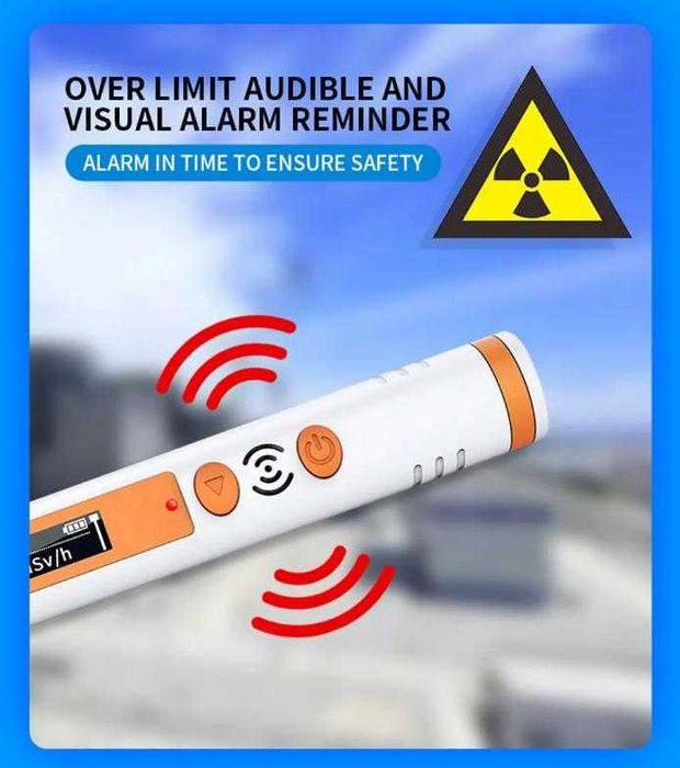 Гайгер Мюлеров Брояч Детектор Радиация Ядрена Радиоактивност Дозиметър