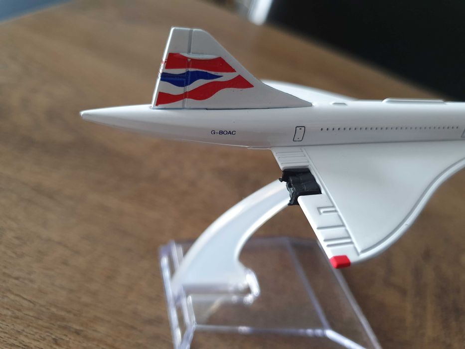 Macheta metalica de avion British Airways Concorde | Decoratie
