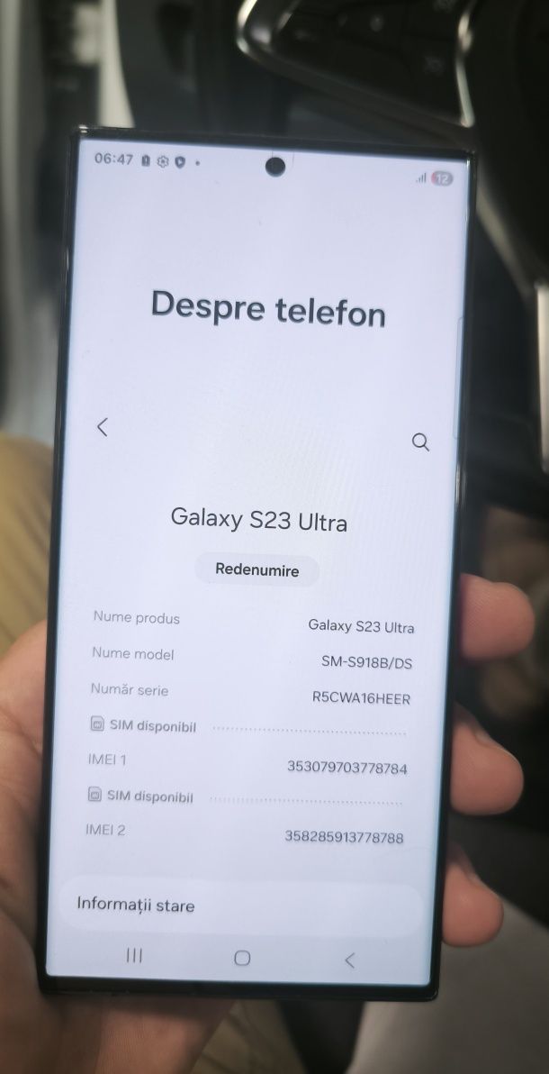 Samsung S23 Ultra 256Gb Black Phantom