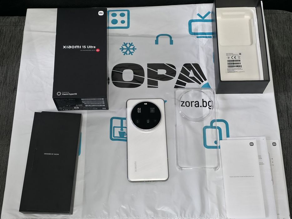 КАТО НОВ 512GB Xiaomi 15 Ultra 5G ЗОРА Гаранция 2027 WHITE