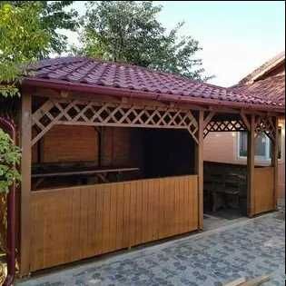 Foisoare, Terase, Case si Cabane stil A-Frame din structura de lemn