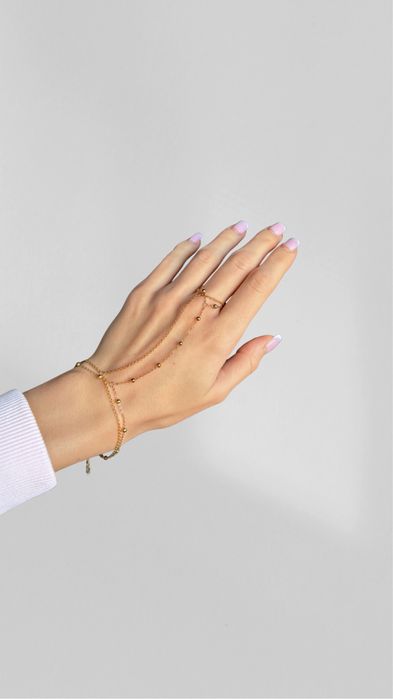 Double Layer Hand Chain Bracelet