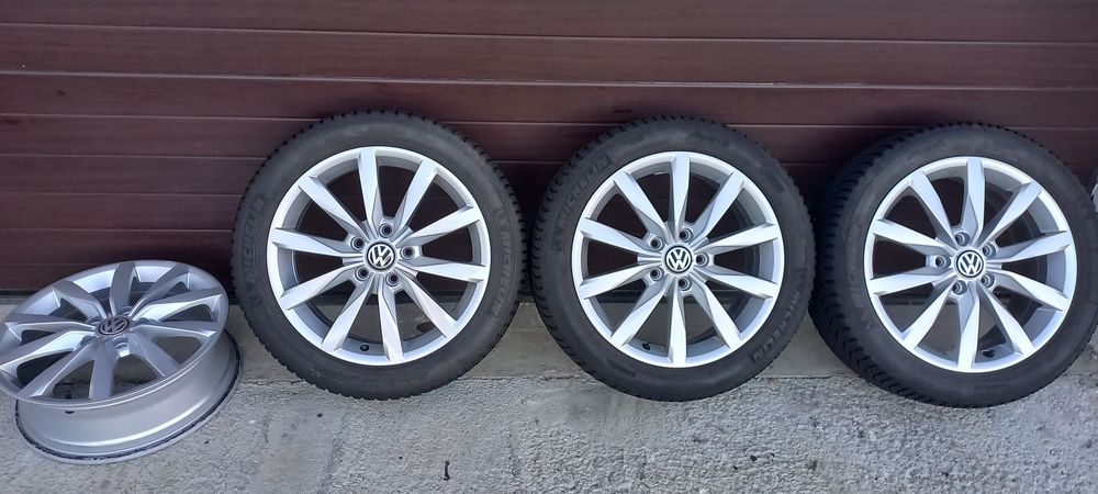Jante aliaj originale 5x112 VW Dijon R17 Golf Passat Skoda Audi Seat