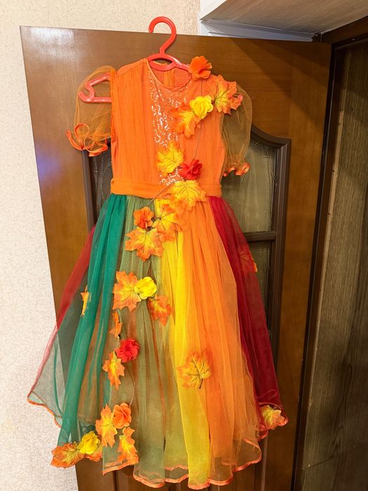 Платье «Осень» для утренников и других выступлений.