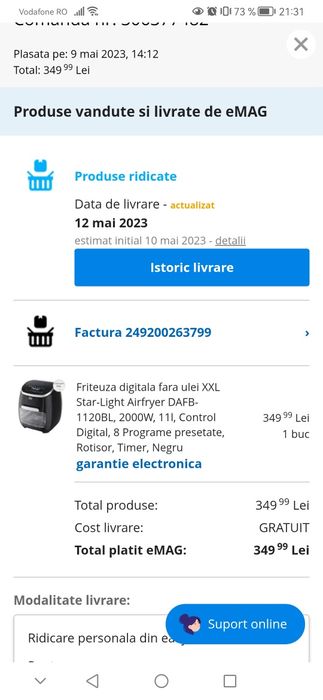 Friteuza digitală fără ulei XXL Star Light