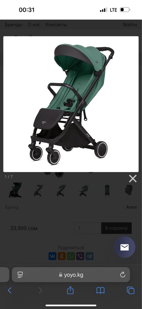 Детская коляска Anex Air X