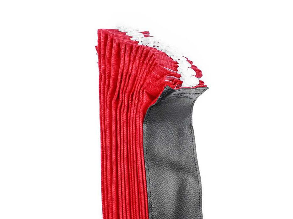 Perdele pentru camion, 4 piese / roșu + negru