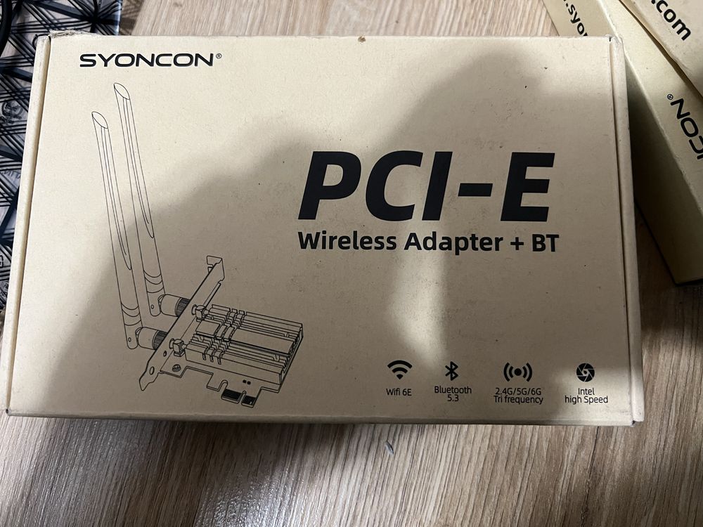 Adaptor Wireless Syonco (IntelAx210) Wifi6e+Bluetooth5.3 Noi
