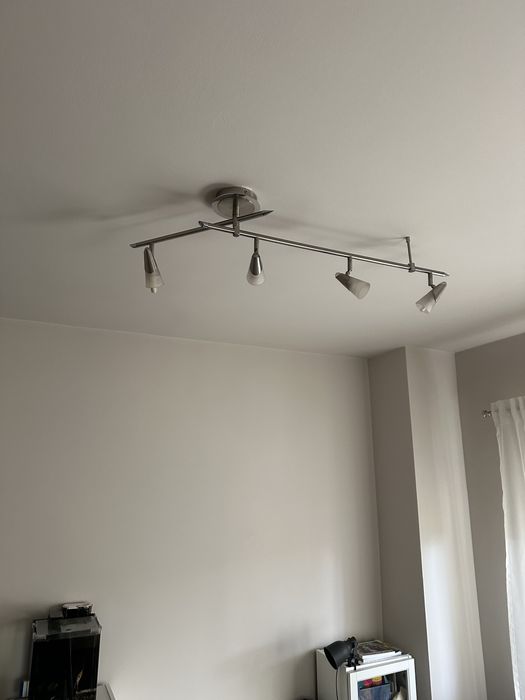 ⸻  Corp de iluminat cu 4 spoturi – Suport bec G9 – Metal + sticlă