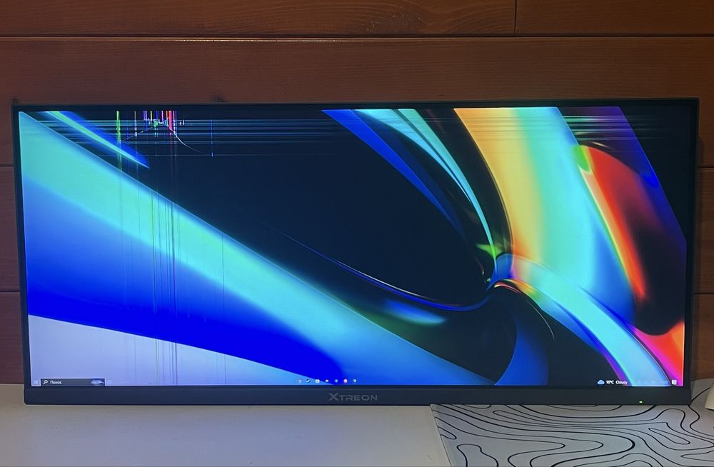 Монитор xtreon xt2966qp со сломанной матрицей
