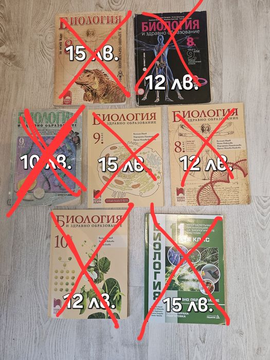 Учебници и сборници по Биология и Химия за КСК по "Медицина"