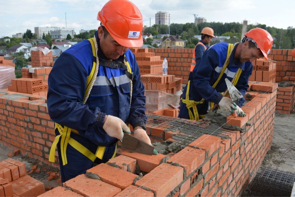 Выполняем все виды строительных работ кладка кирпича шлакоблок газабло