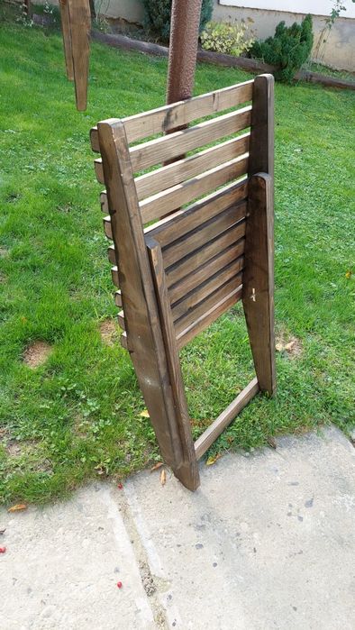 Vand scaune de lemn pliante gradină