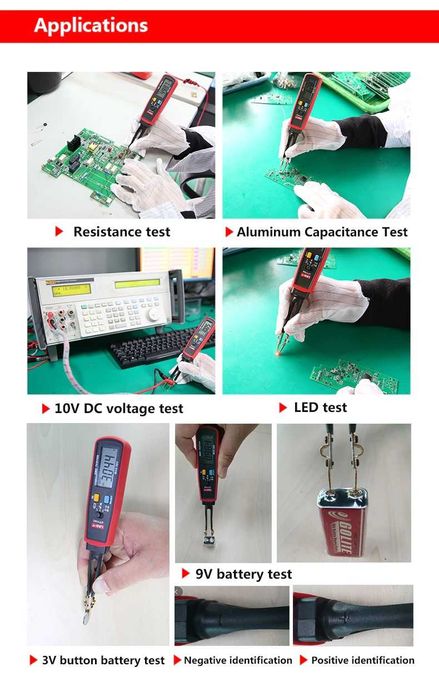 Tester SMD ut116C multimetru tip penseta