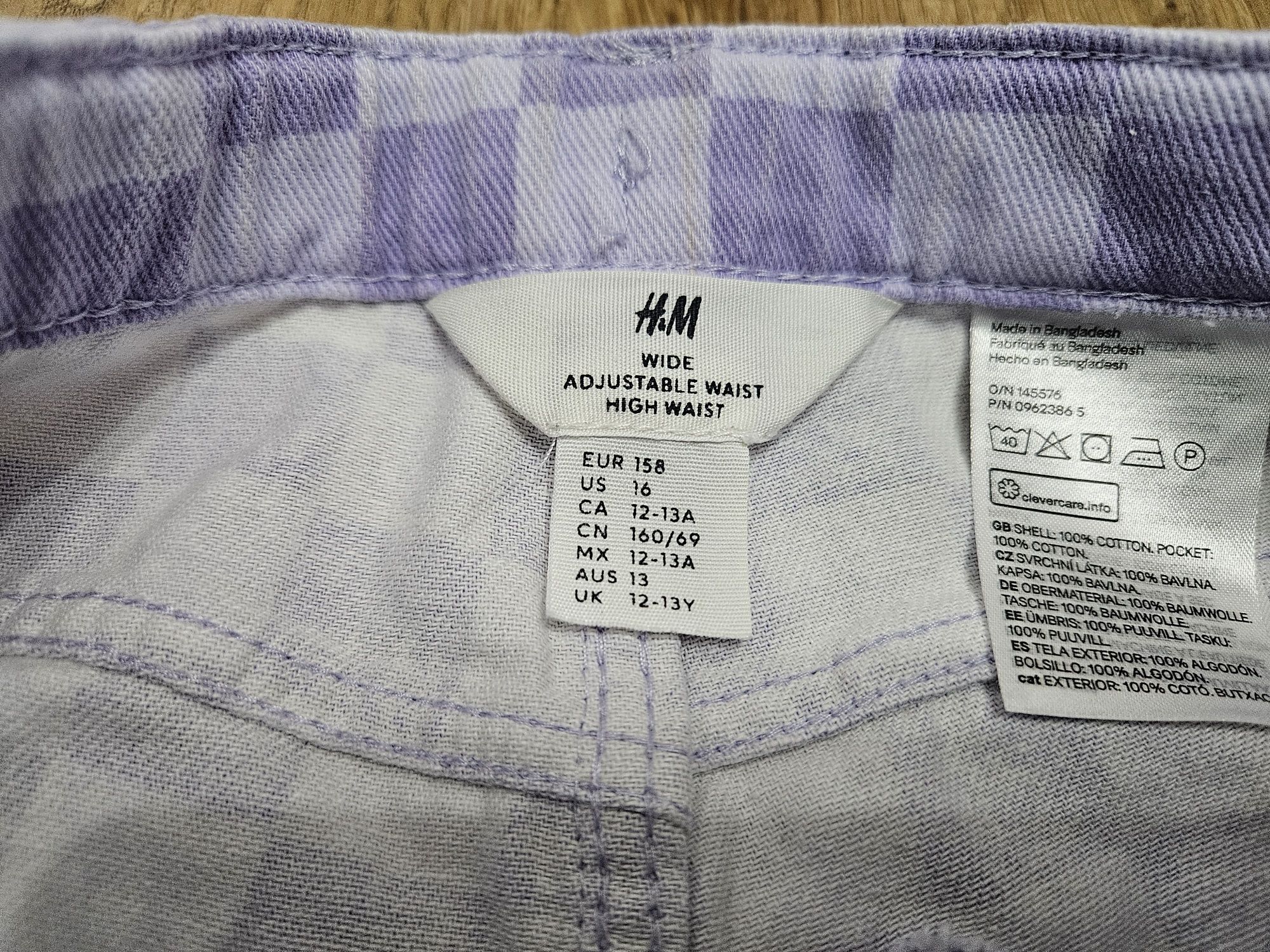 Pantaloni / blugi largi H&M, 12-13 ani (158 cm)