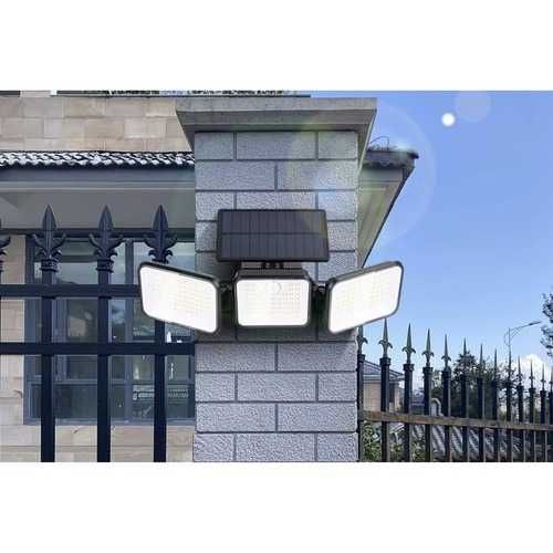 Соларна градинска лампа със сензор за движение 180 LED Izoxis 24889