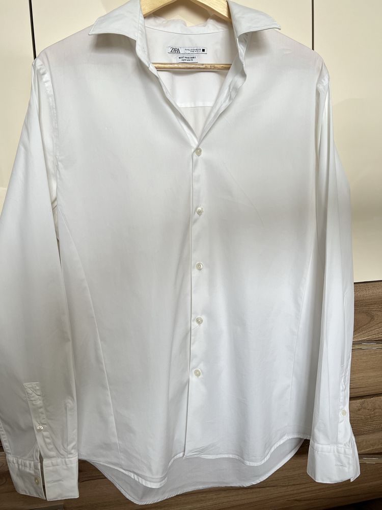 Бяла мъжка риза Zara