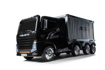 Camion electric cu semiremorca BJJ2011 4x4 140W PREMIUM #Negru