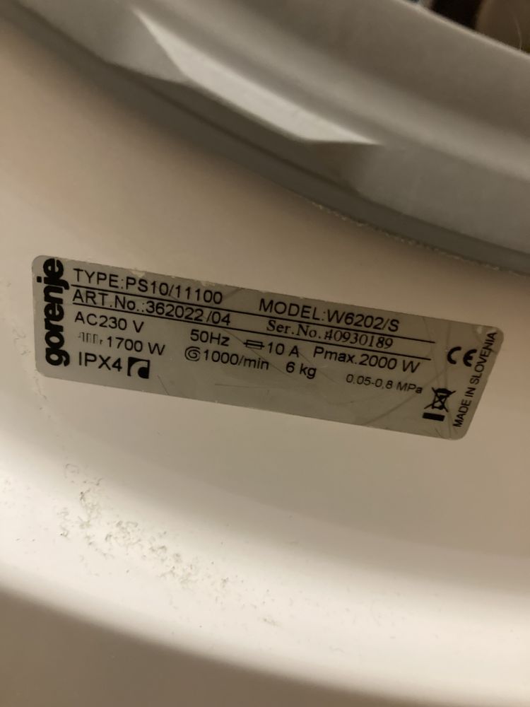 Пералня Gorenje SenseCare A++