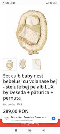 Set cuib baby nest Desada