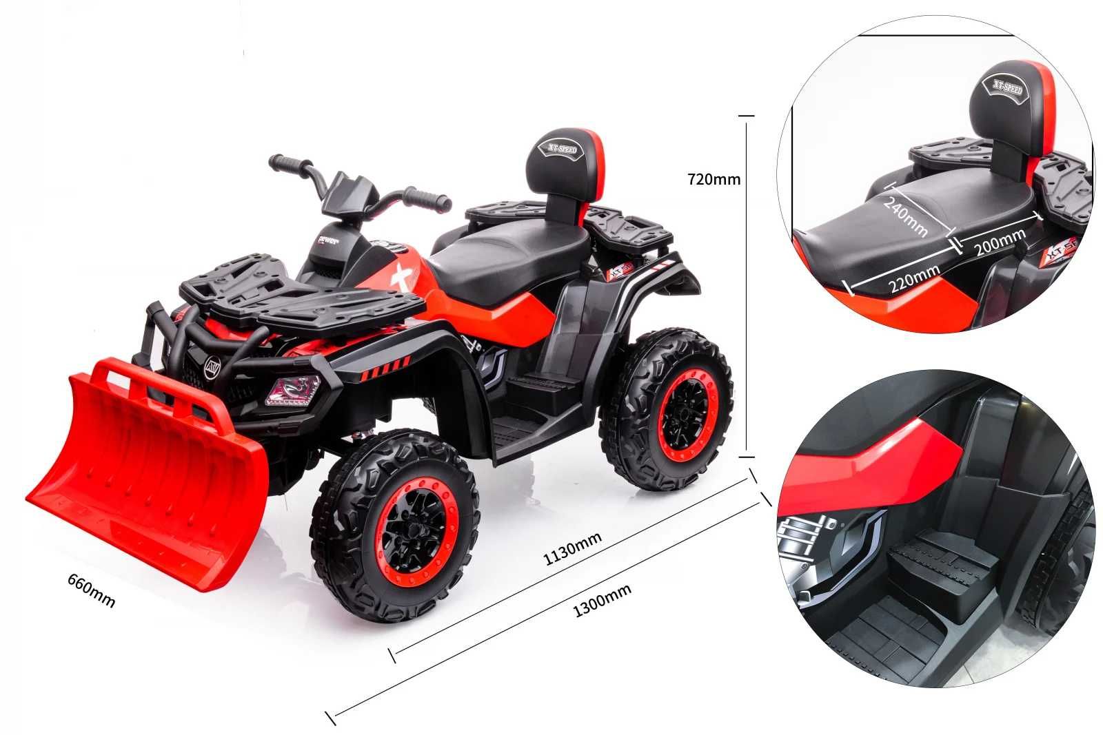 ATV electric 4x4 cu accesorii incluse, BJS615 320W 24V, culoare verde
