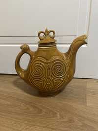 Чайник керамический большой советский, раритет, винтаж, 3 литра