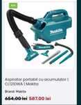 Vând aspirator auto Makita DCL 184 la 18v , fara fir.