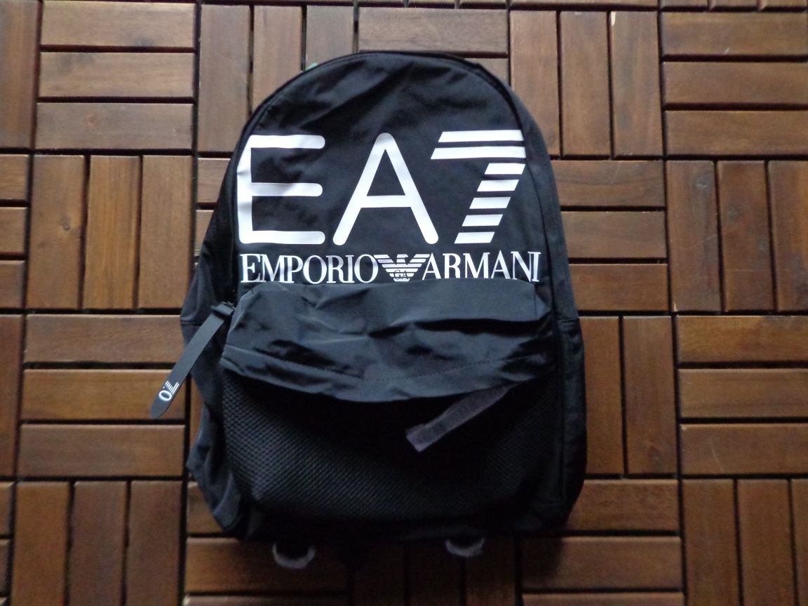 Раница EA7 Emporio Armani Black / White logo