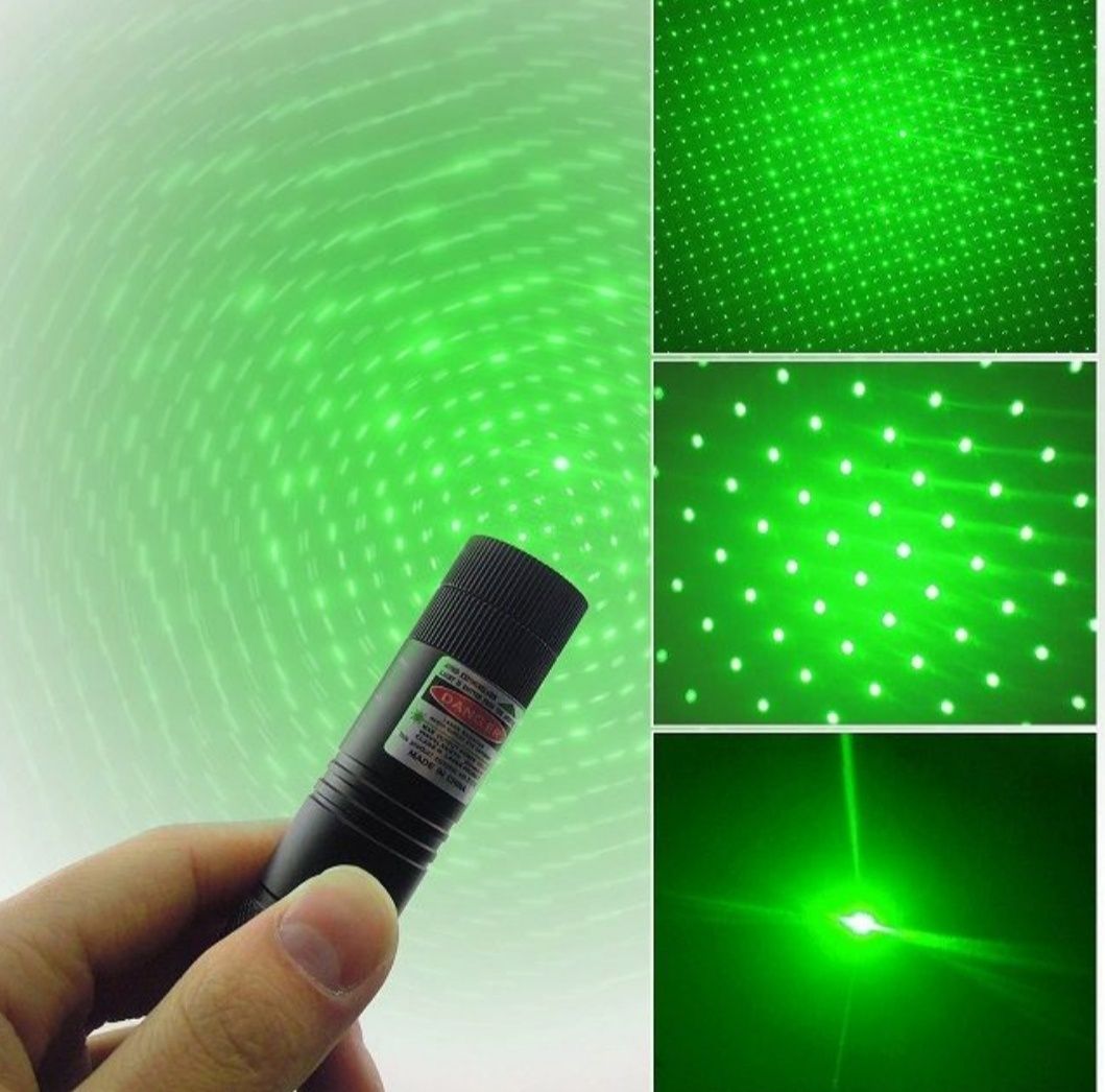 Laser Pointer Verde 303 Proiectie stele 3D