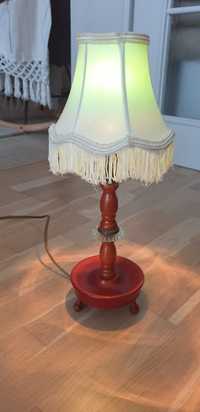 Cadou lampa veioza vintage colectie lemn sticla Germania 1940