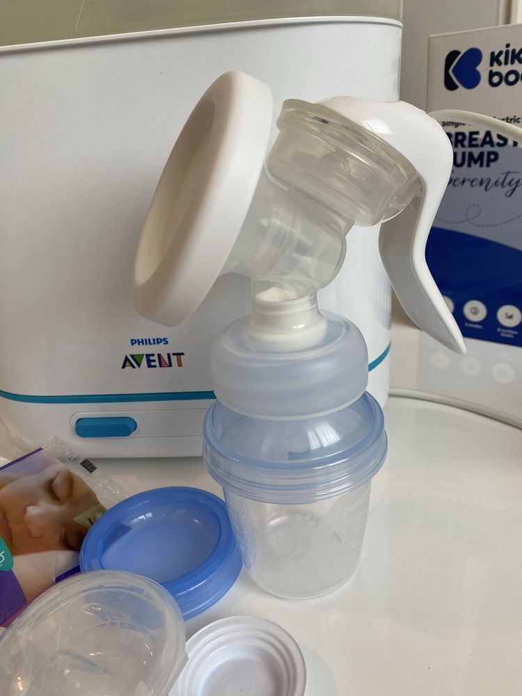 Стерилизатор Philips Avent, ръчна помпа за кърма и нагревател