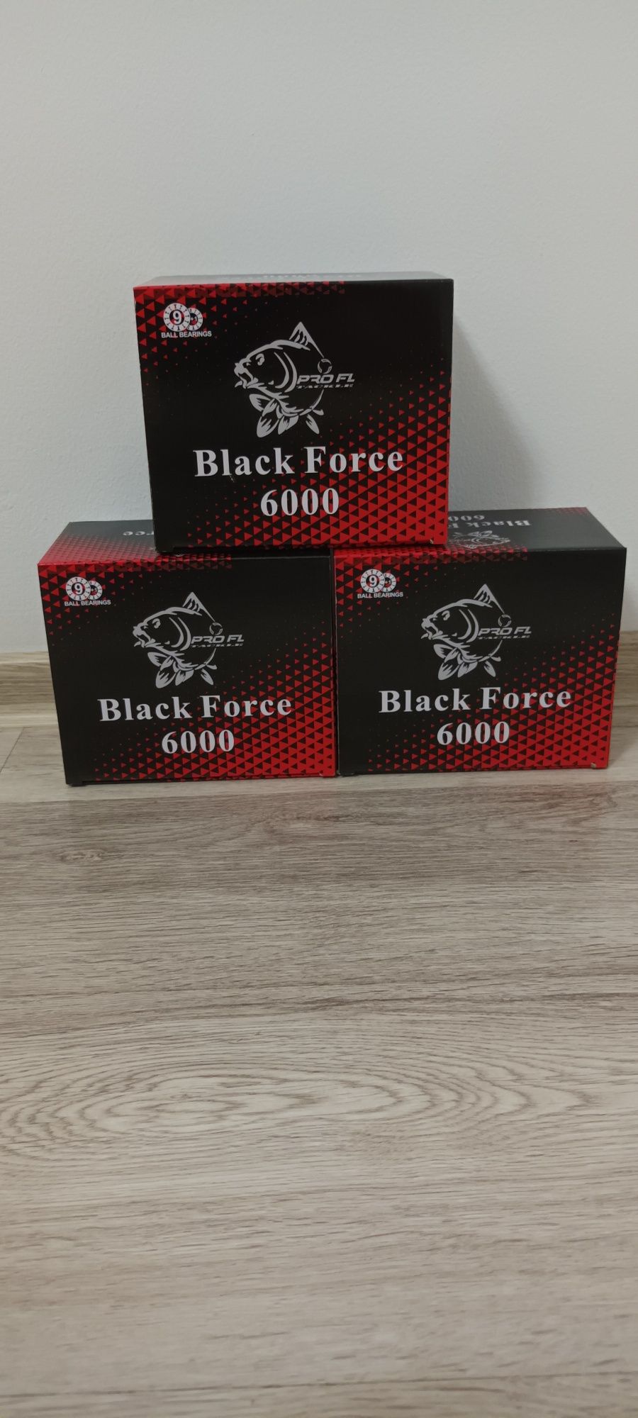 Set 3 Mulinete FL	Black Force 6000 10Rulmenti model nou 2022