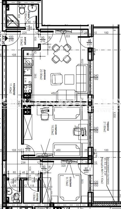 Продава се Тристаен апартамент в Пловдив, Коматево - 114 кв.м за 934 €/кв.м - Снимка #1