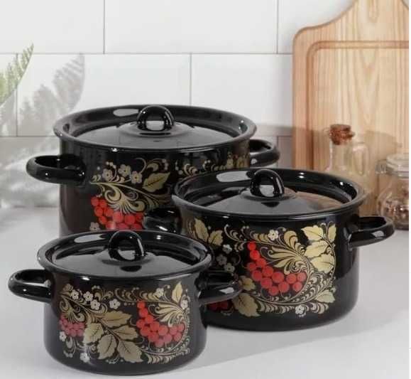 кастрюли эмалерованные кастрюля