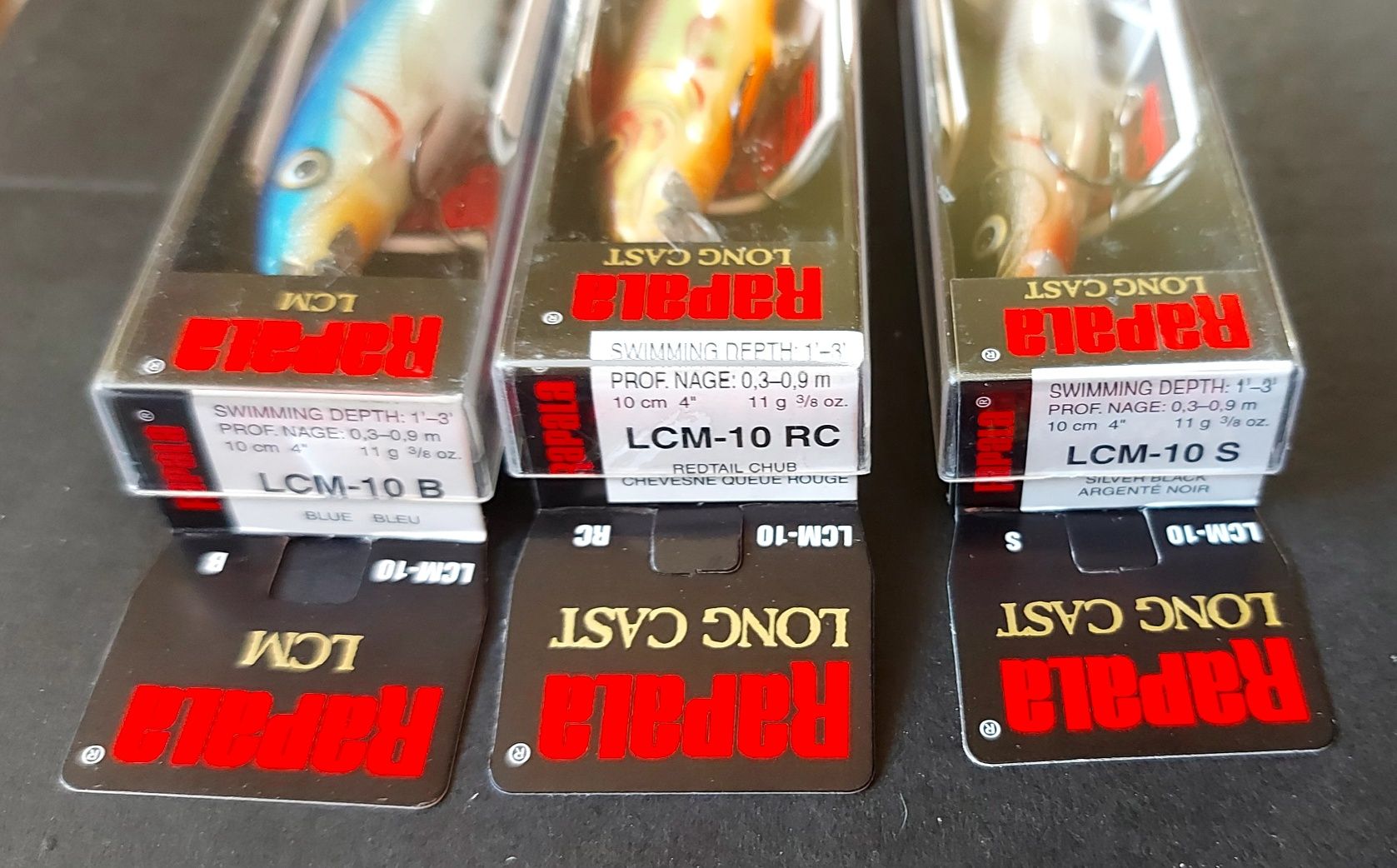 Воблери Rapala-TD9,RR8,SRRS7,LCM