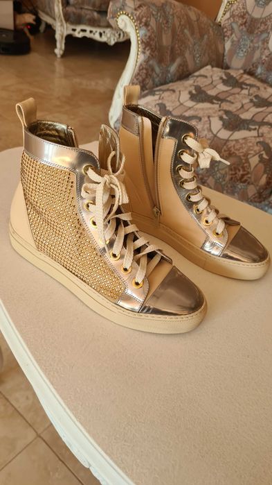 Sneakers piele naturală damă Loretta Pettinari