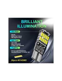 Set 2 becuri LED T10 W5W CanBus 26 leduri SMD 4014