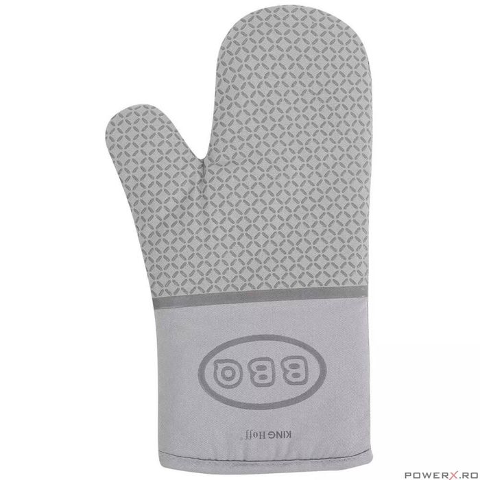 Manusa bucatarie, termorezistenta, pentru cuptor, gri, Kinghoff