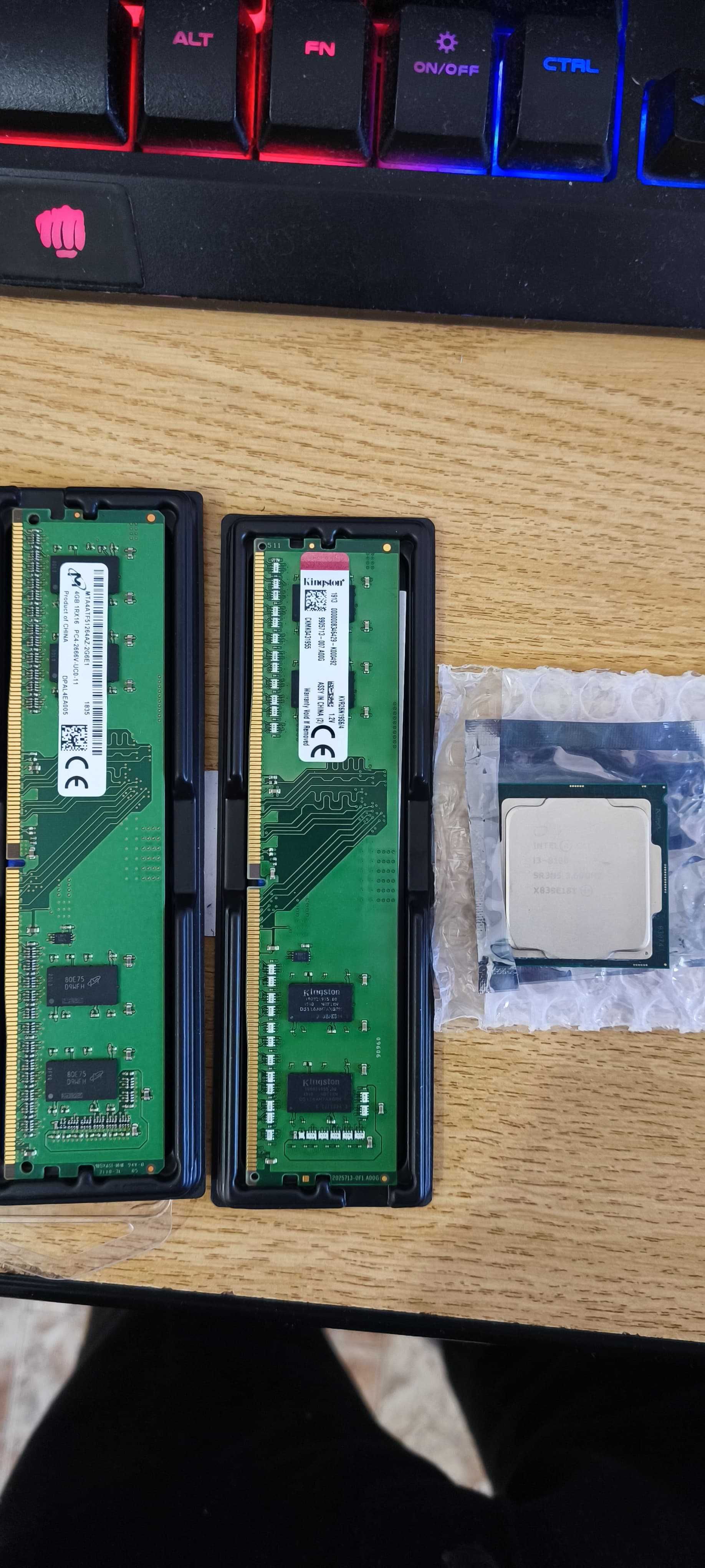 Combinație completă I3 8100, RX 460 4gb oc, ram 8GB