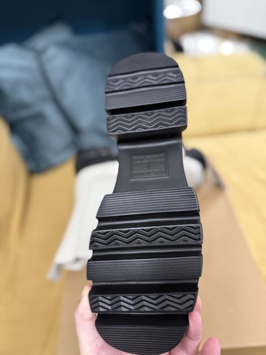 Tommy Jeans Women cizme Chelsea cu platforma culoare crem marimea 40